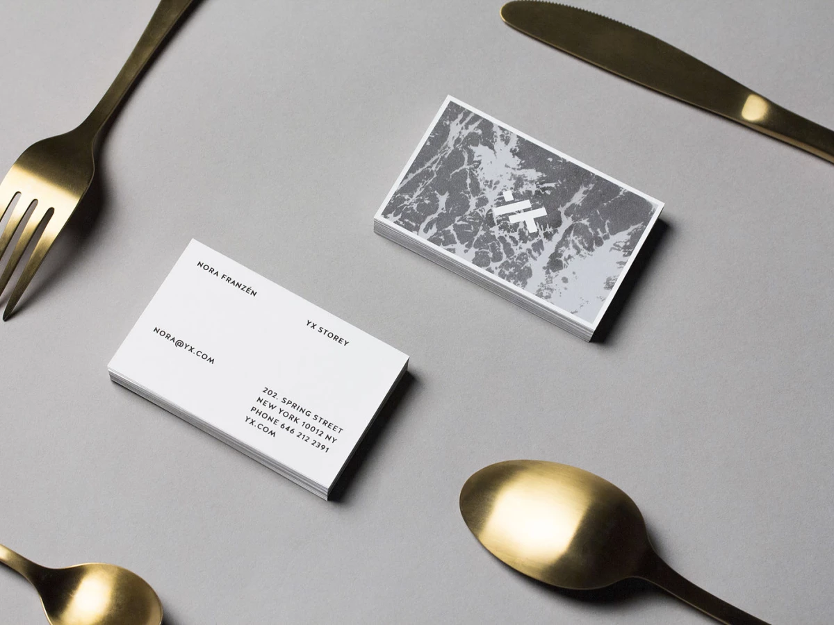 Yx Cutlery Identity Stunning Print Design