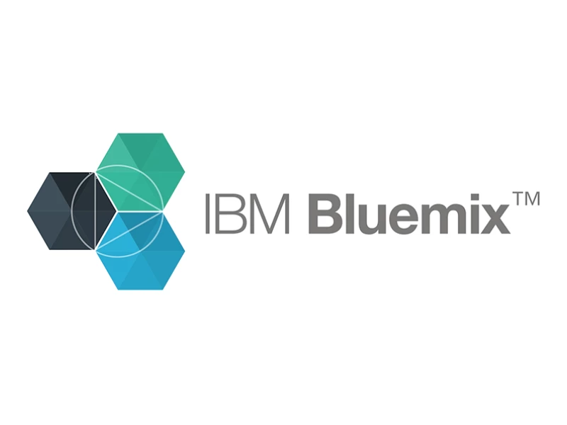 IBM Blue Mix Geometric Logo Design