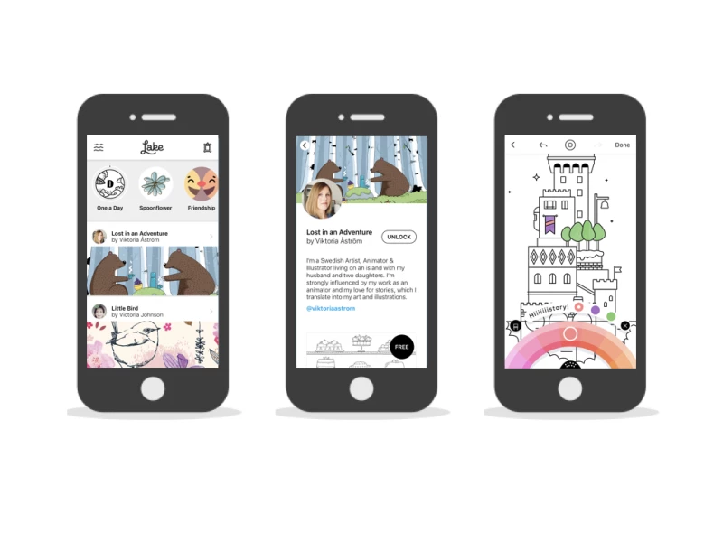 Lake Minimal App Design