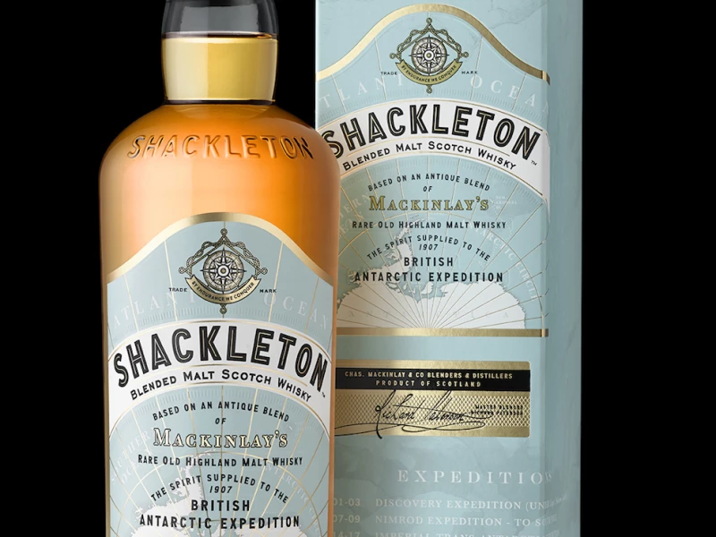 Shackleton Blended Malt Scotch Whisky Sophisticated Packaging Design
