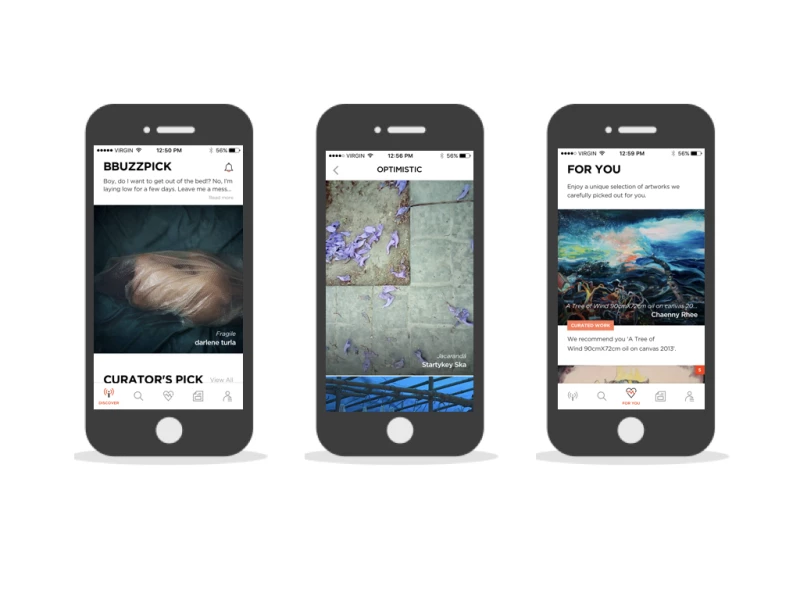 BBuzzArt Elegant App Design