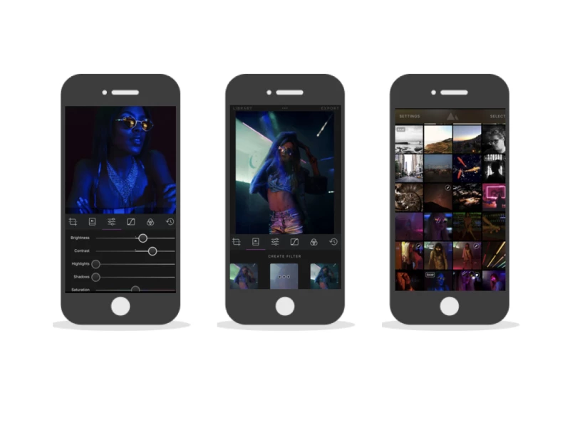 Darkroom Contemporary App Design