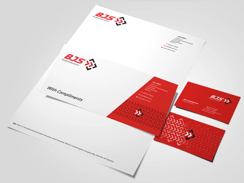 BJS Storage and Distribution Corporate Print Design
