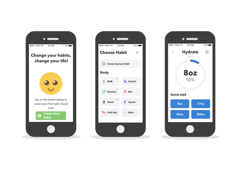 HabitMinder Creative App Design