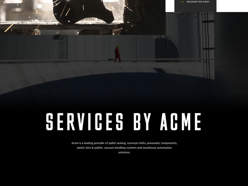 Acme World Corporate Homepage