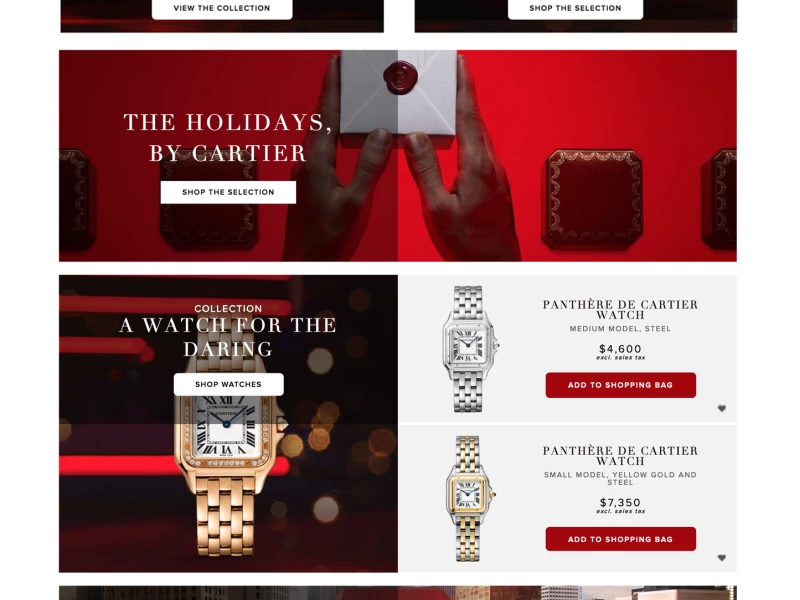 Cartier Elegant Website Design
