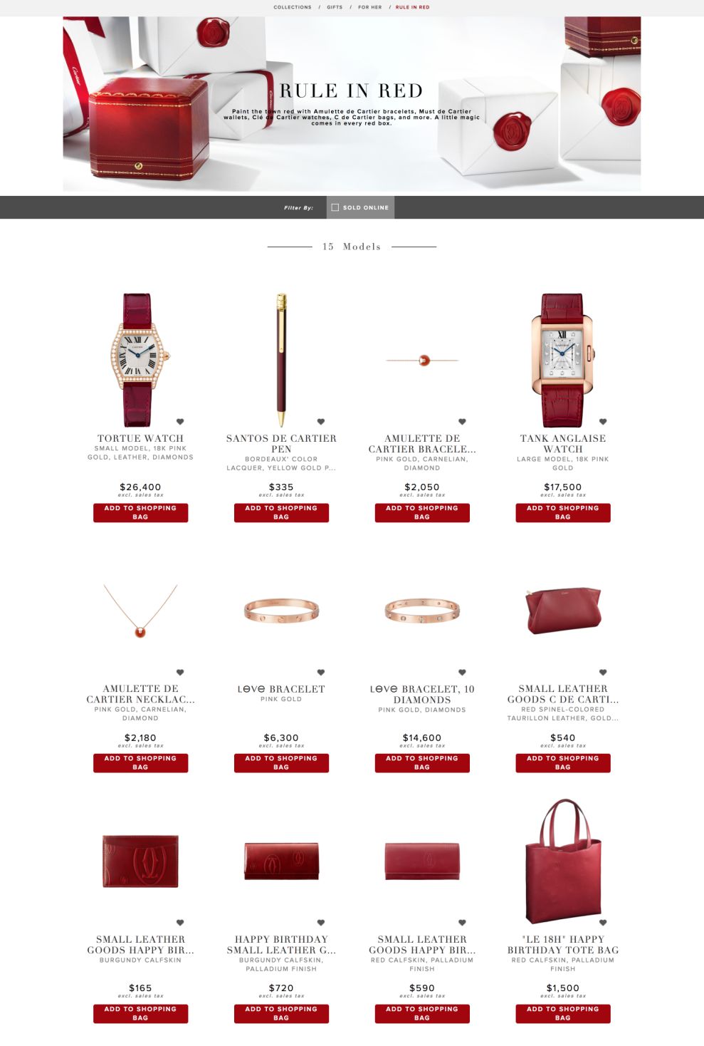 Cartier Clean Product Page