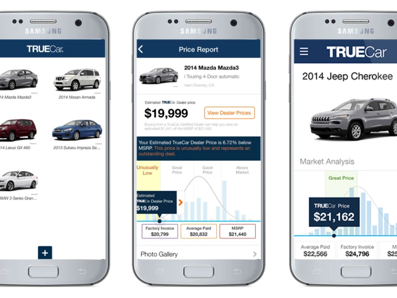 TrueCar Clean App Design