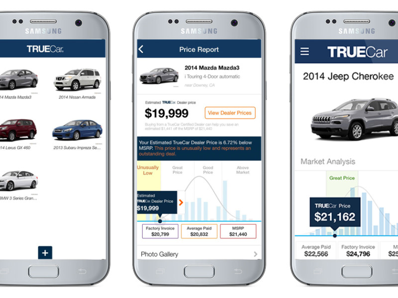 TrueCar Clean App Design