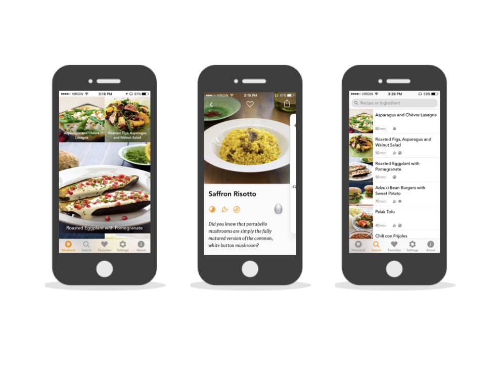 Clean App Design Inspiration Veggie Weekend DesignRush