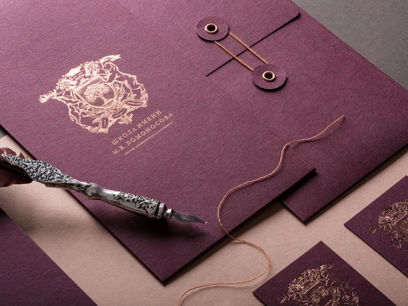 Private Lomonosov School Brilliant Print Design