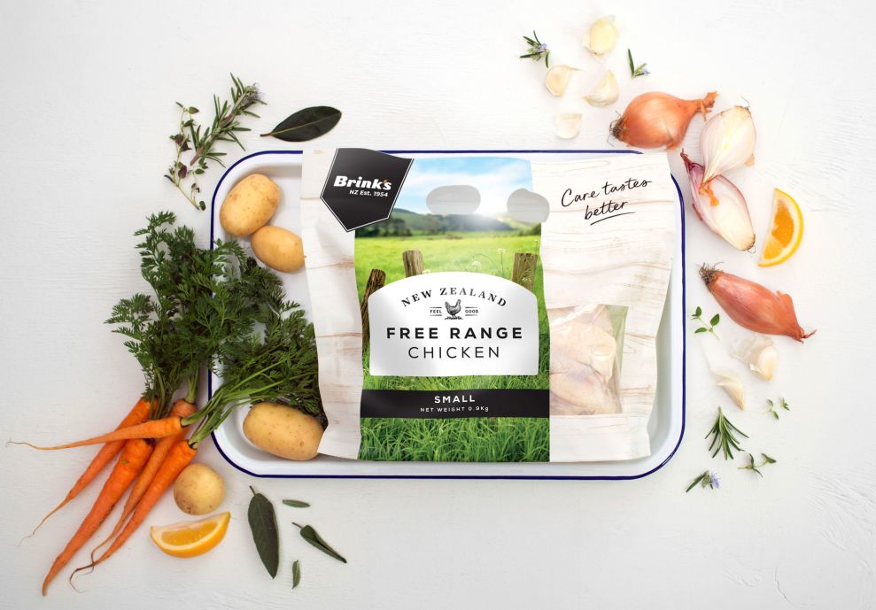 Brink Free Range Chicken Clean Packaging Design