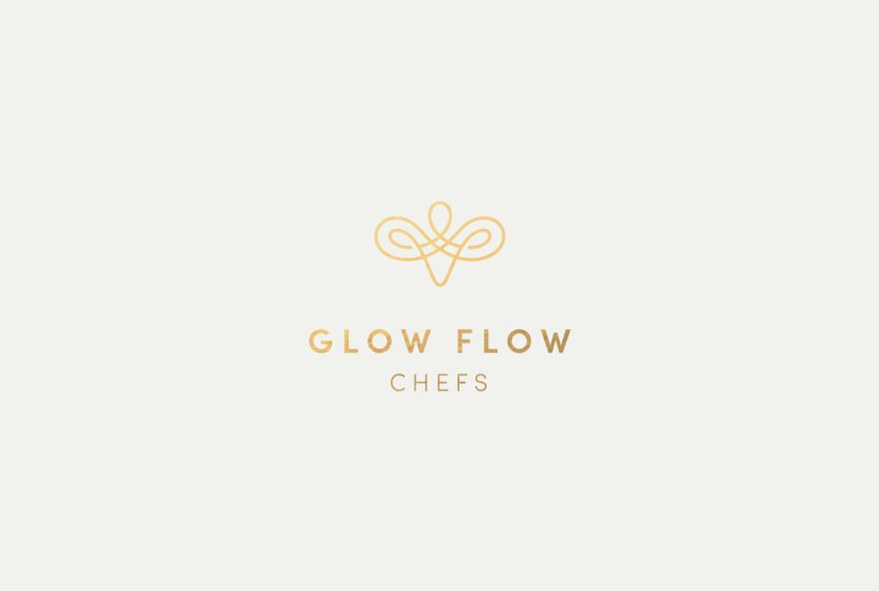 Glow Flow Chefs Sleek Logo Design