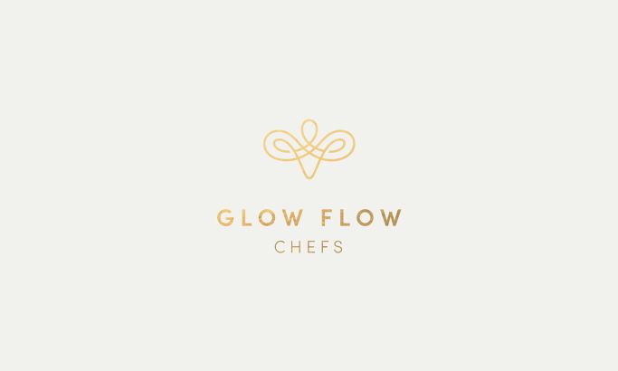 Glow Flow Chefs Sleek Logo Design