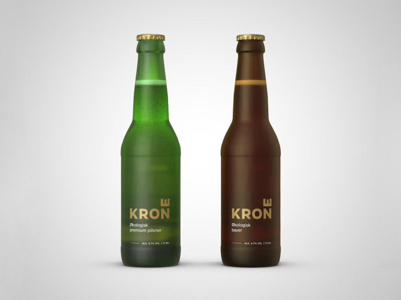 Krone Beer Simple Packaging Design