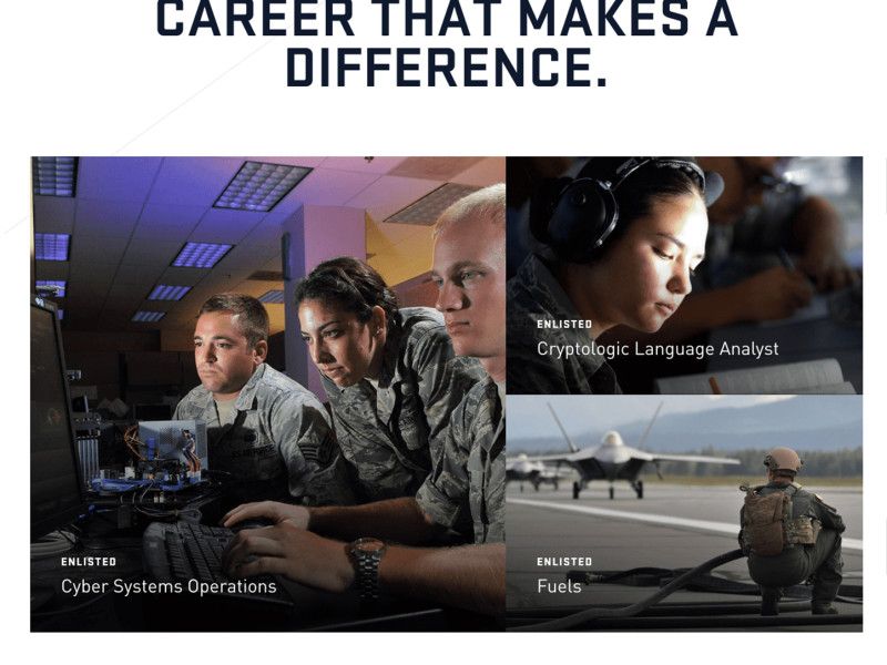 Air Force Beautiful Homepage