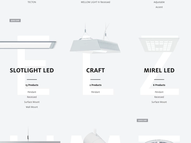 Zumtobel Colorful Website Design