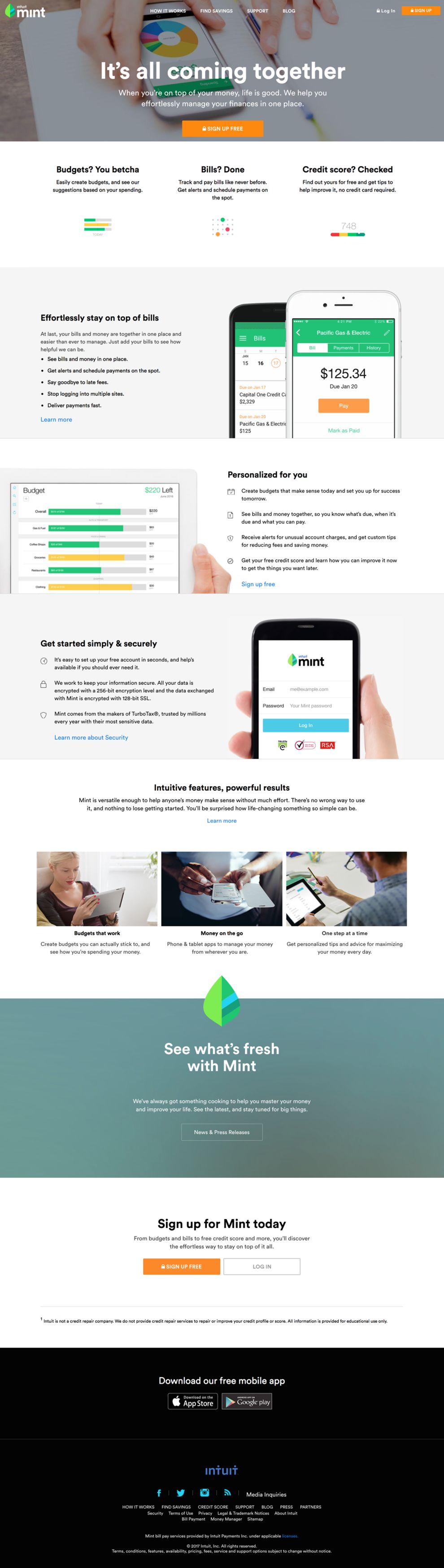Mint site Design A Detailed Overview DesignRush