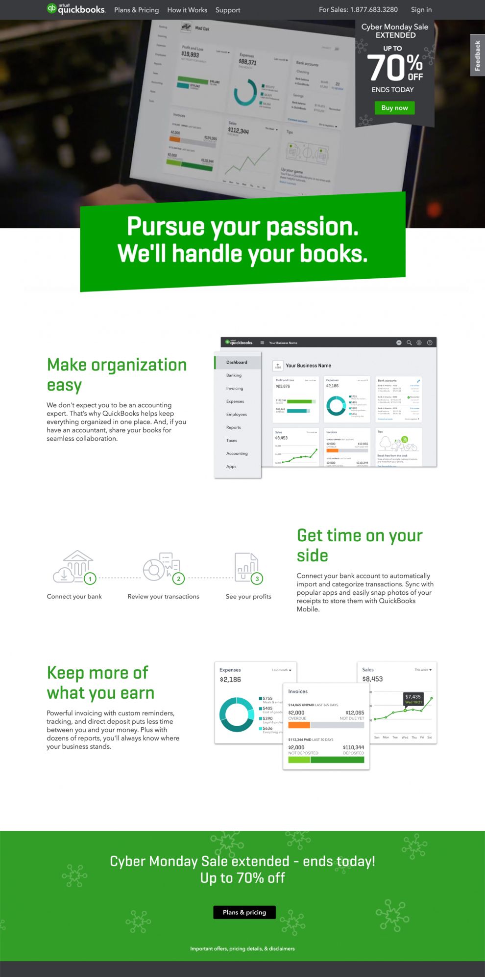 Quickbooks Clean Homepage