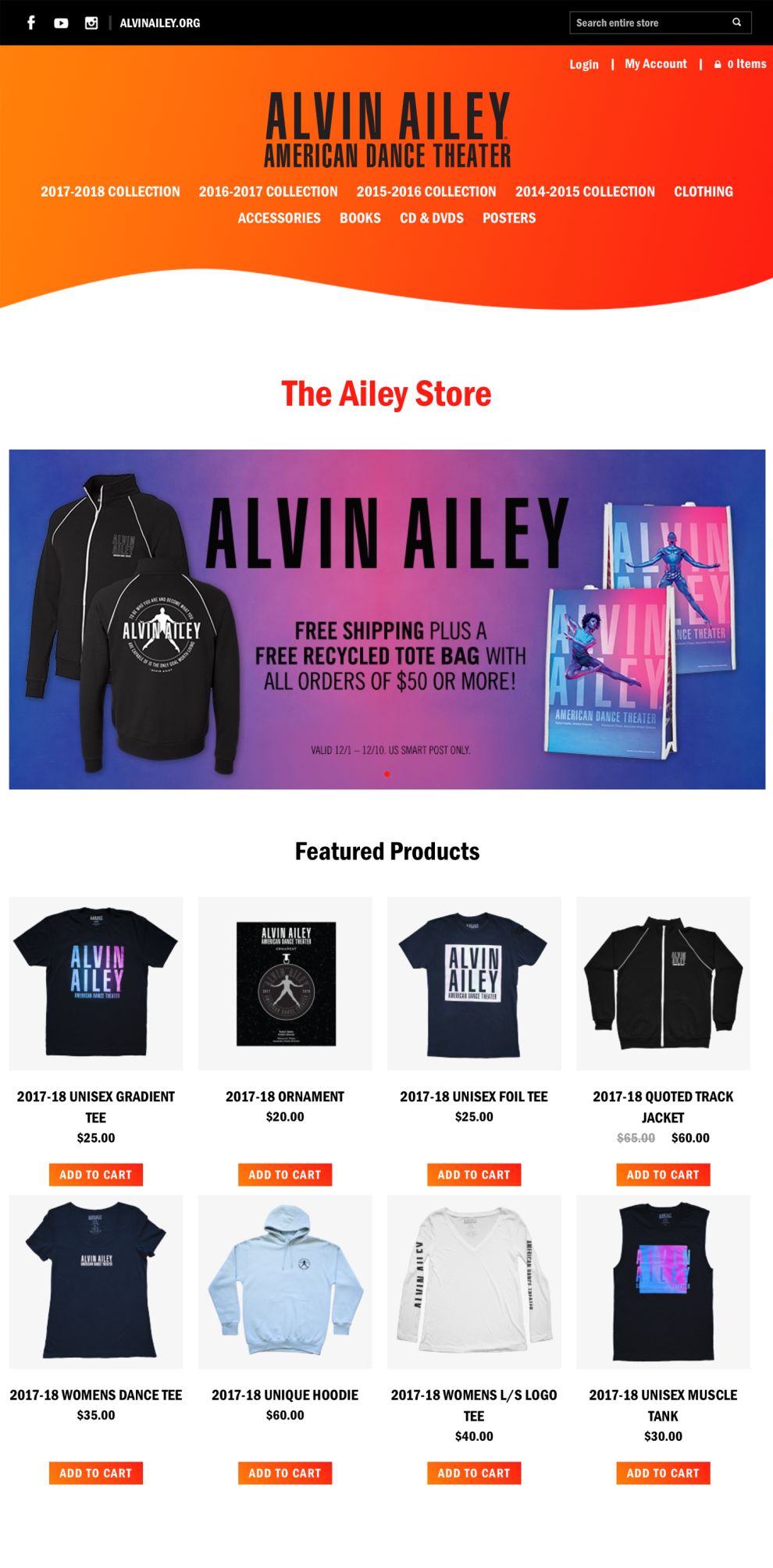 Alvin Ailey Great Product Page