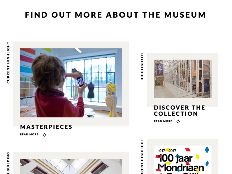 Gemeente Museum Clean Website Design