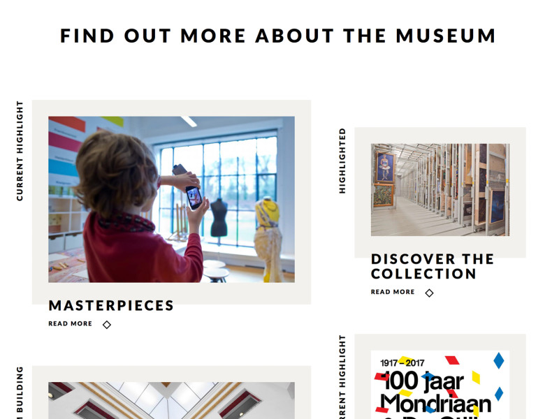 Gemeente Museum Clean Homepage