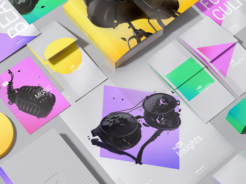 YouTube Insights Striking Print Design