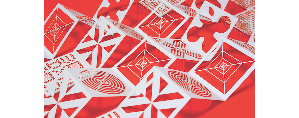 Zipeng Zhu Holiday Card Bold Print Design