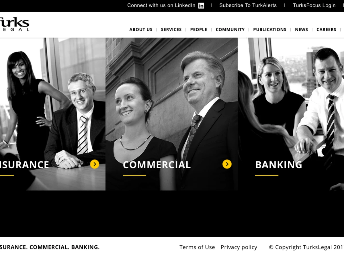 Turks Legal Professional Website Design