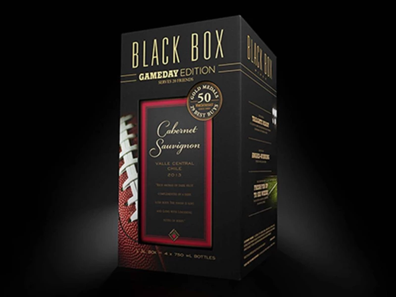 Black Box Wines Elegant Packaging Design