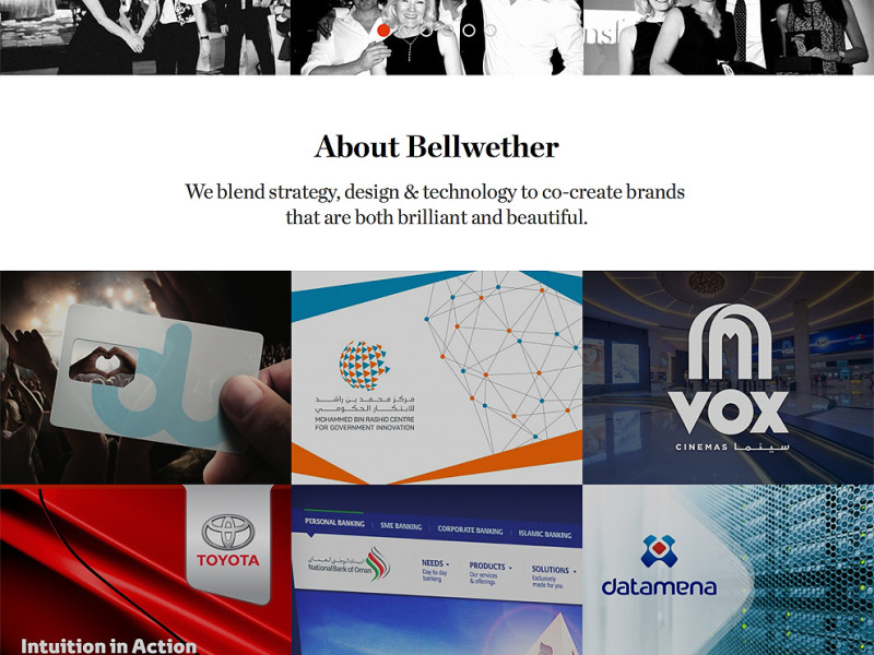 Bellwether Brands Website Homepage
