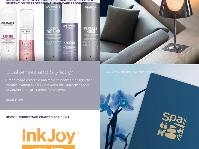 Brand Image Colorful Website Design Homepage
