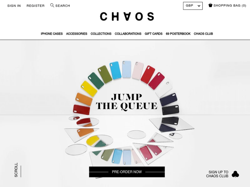 Chaos Minimal Web Design