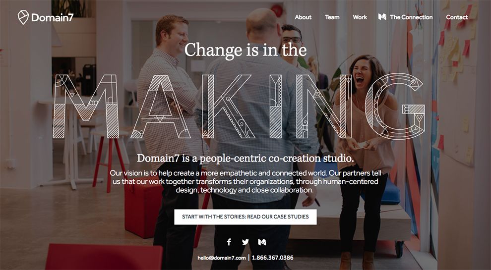 Domain7 Engaging Homepage