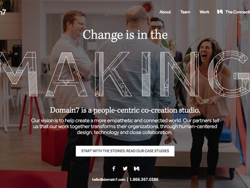Domain7 Engaging Homepage
