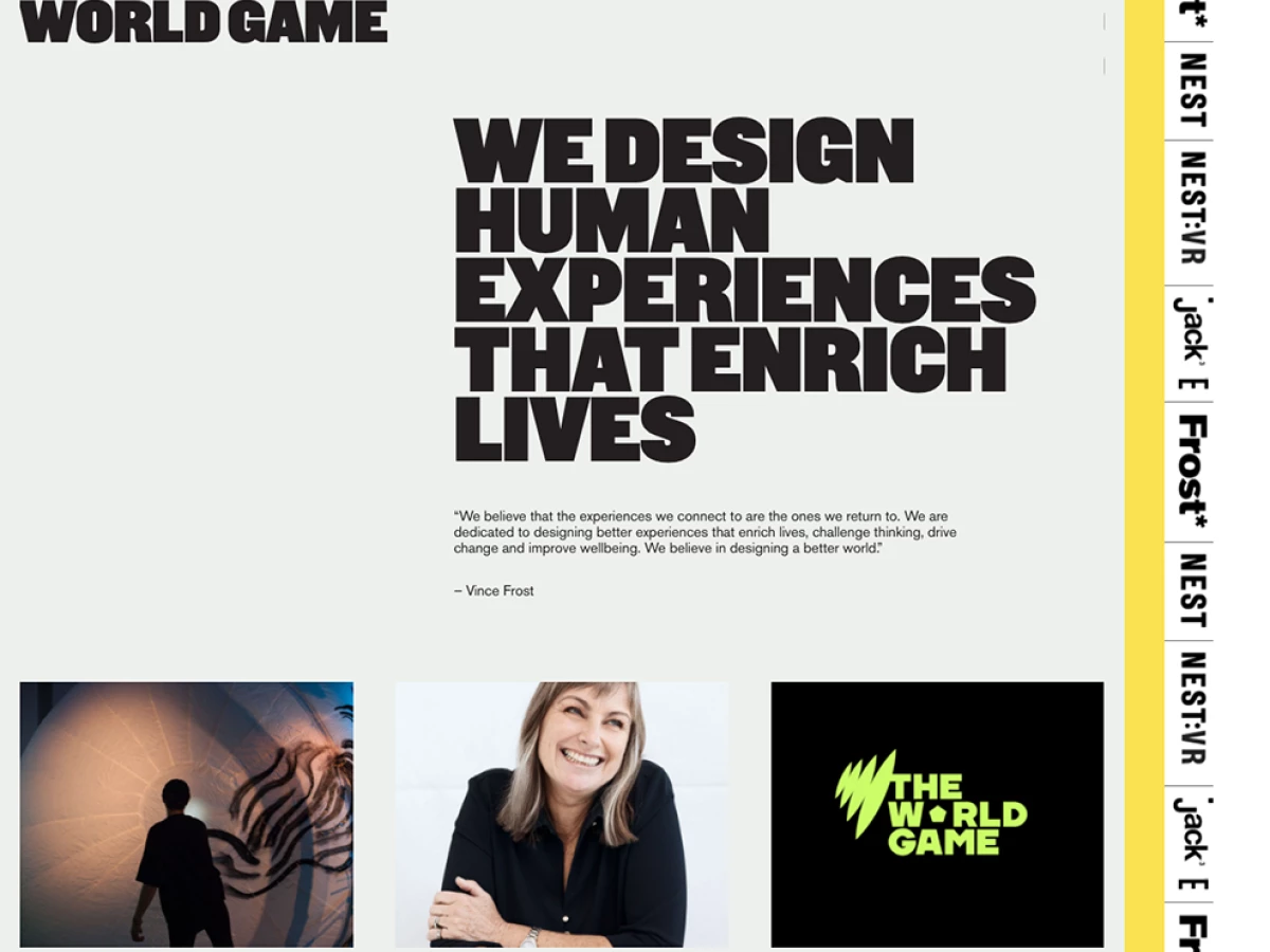 Frost Collective Great Homepage