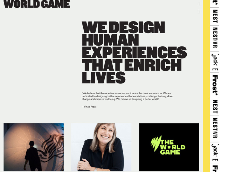 Frost Collective Great Homepage