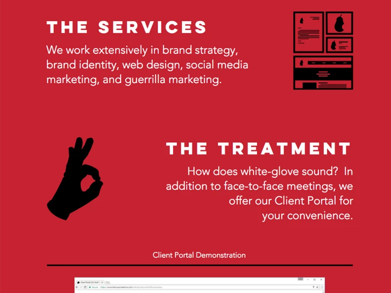 Heinous Creations Playful Website Design