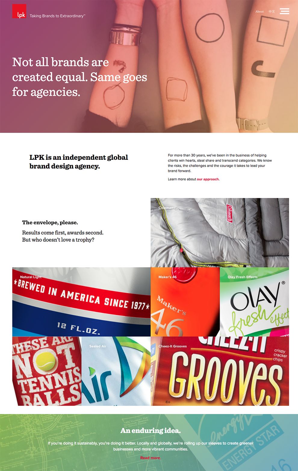 LPK Website Design: An Abstract & Flat Homepage | DesignRush