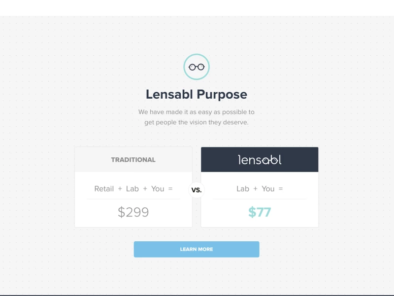 Lensabl Beautiful Website Design