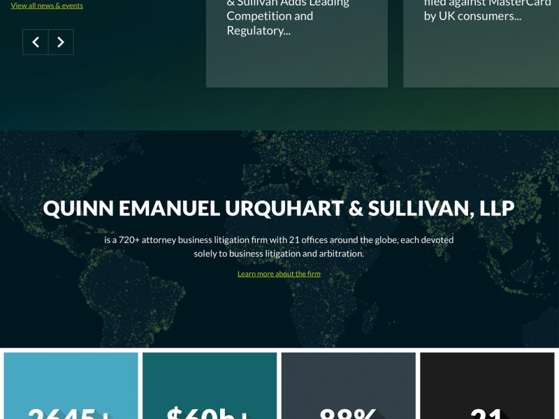 Quinn Emanuel Trial Lawyers Corporate Homepage