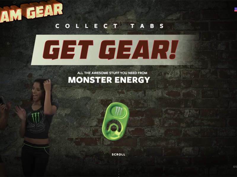 Monster Energy Gear Great Website Design