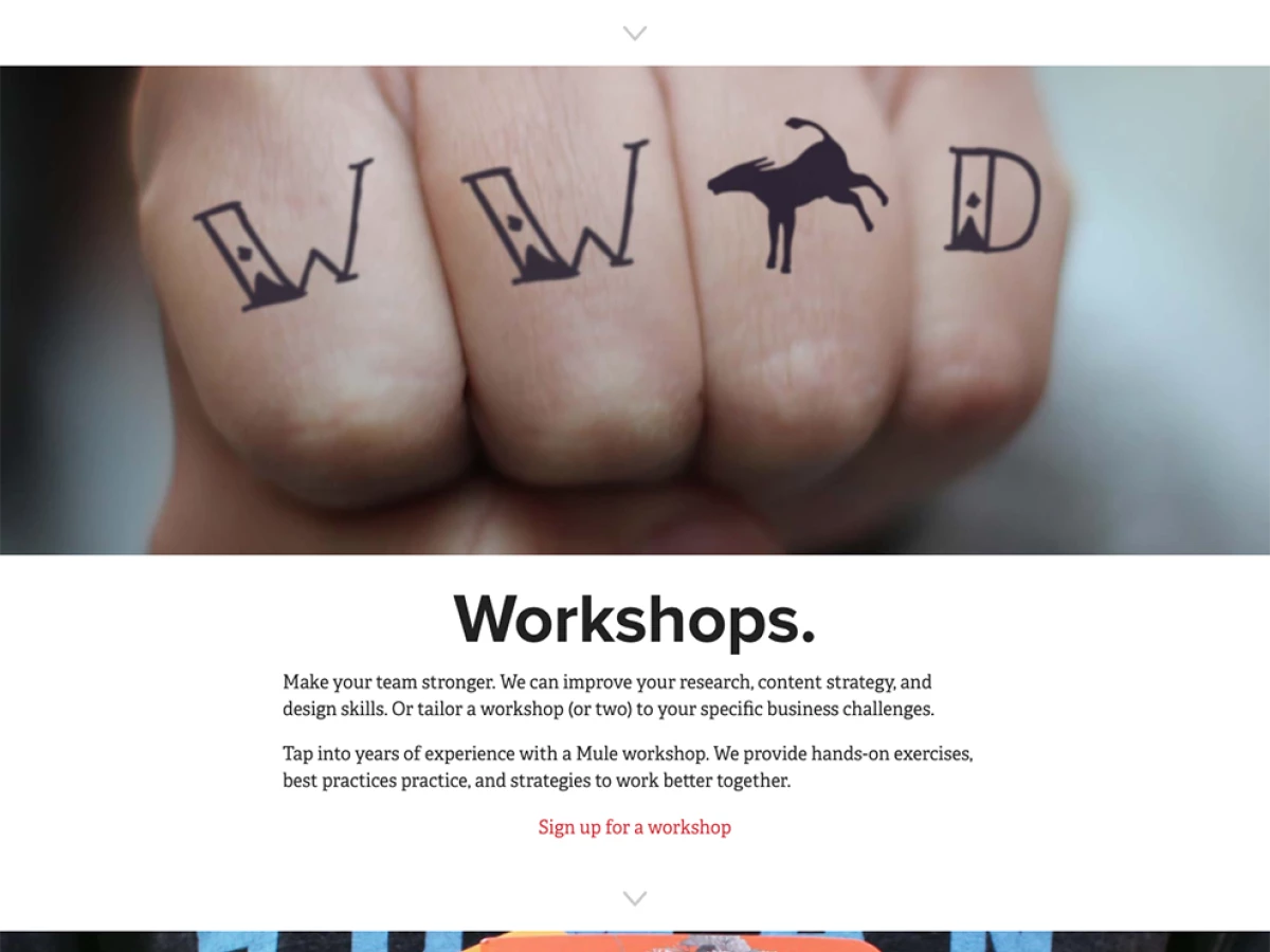 Mule Design Beautiful Homepage