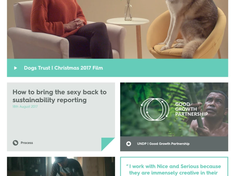 Nice and Serious Minimal Website Design