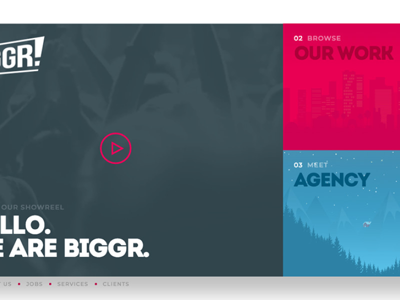 BIGGR Colorful Homepage