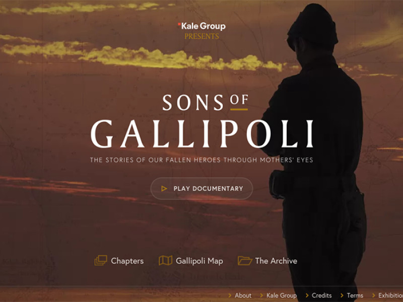 Sons of Gallipoli Documentary Website