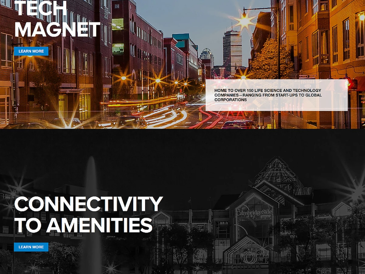 Canal Park Cambridge Real Estate Website Design