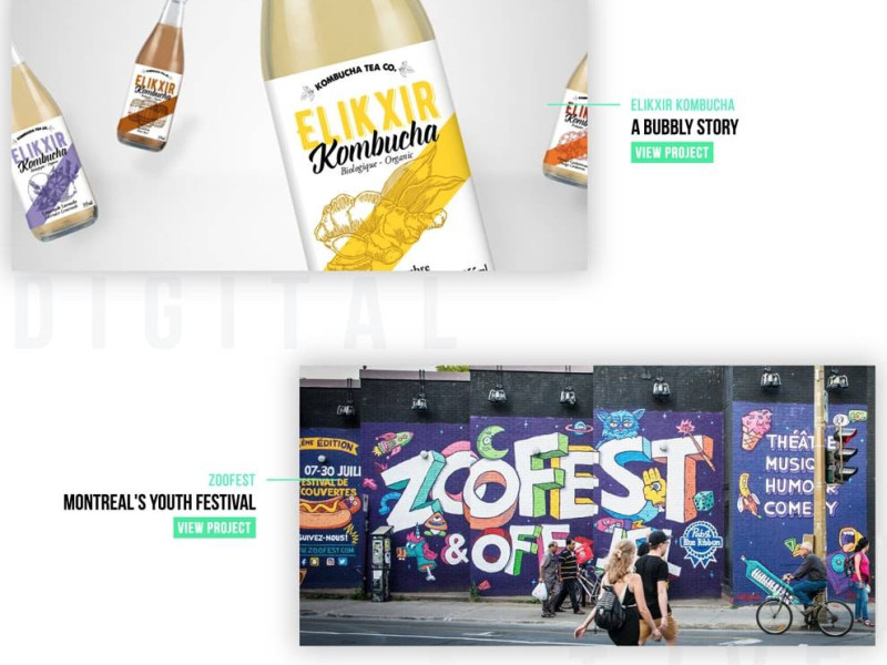 Bite Size Entertainment Great Website Design Homepage