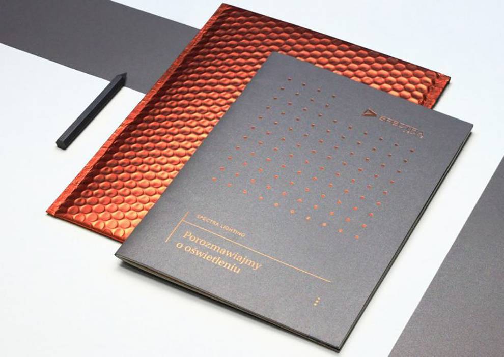 Spectra Lighting Catalog Minimal Print Design