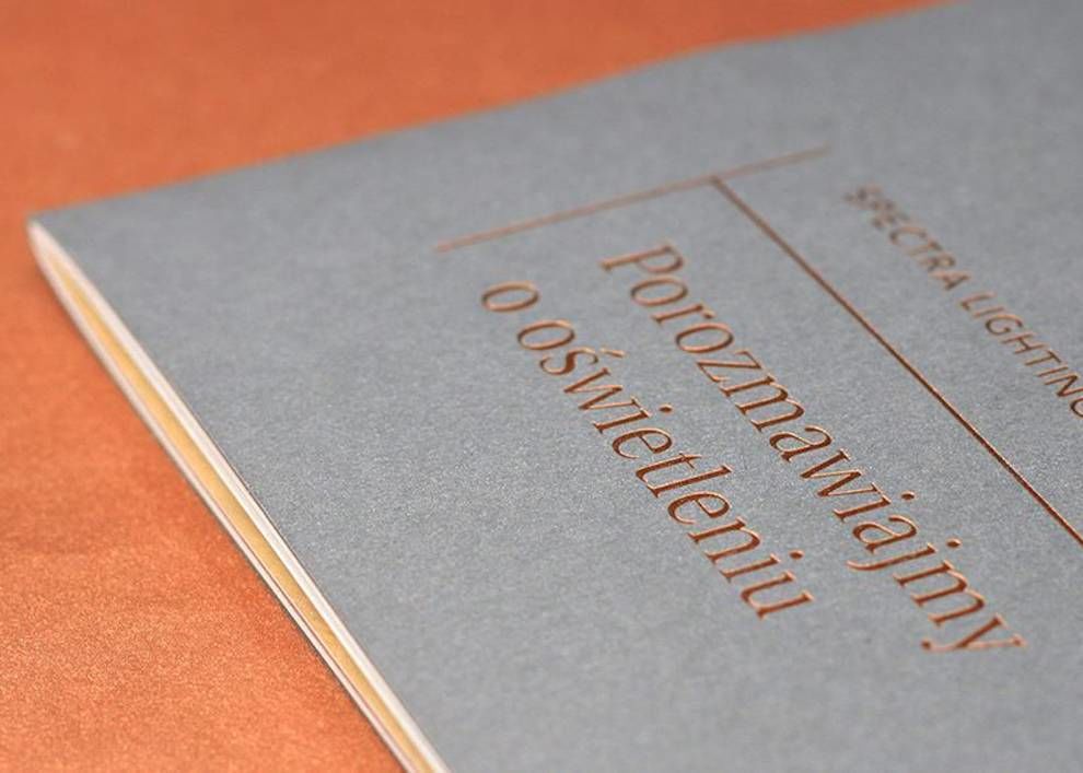 Minimal Print Design Inspiration Spectra Lighting Catalog DesignRush